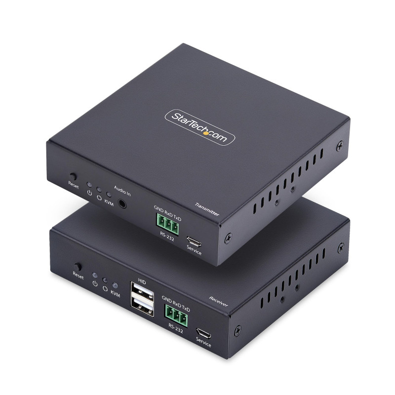 StarTech.com KVM Extender HDMI su Rete IP, Kit Trasmettitore e Ricevitore HDMI 4K 60Hz e USB su Ethernet/Cat6, AVoIP, non StarTech.com KVM Extender HDMI su Rete IP, Kit Trasmettitore e Ricevitore HDMI 4K 60Hz e USB su Ethernet/Cat6, AVoIP, non