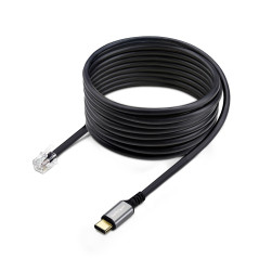 StarTech.com Adattatore da USB-C a RJ9 da 1,8m per telefono fisso o cuffie con cavo wireless, utilizza l'hardware della linea