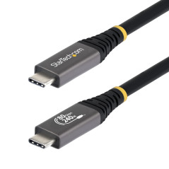 StarTech.com Cavo USB4 da 50cm, Cavo USB-C Certificato USB-IF, 80Gbps, PD240W, 8K120Hz   4K240Hz DP2.1 DP80, Cavetto Tipo-C