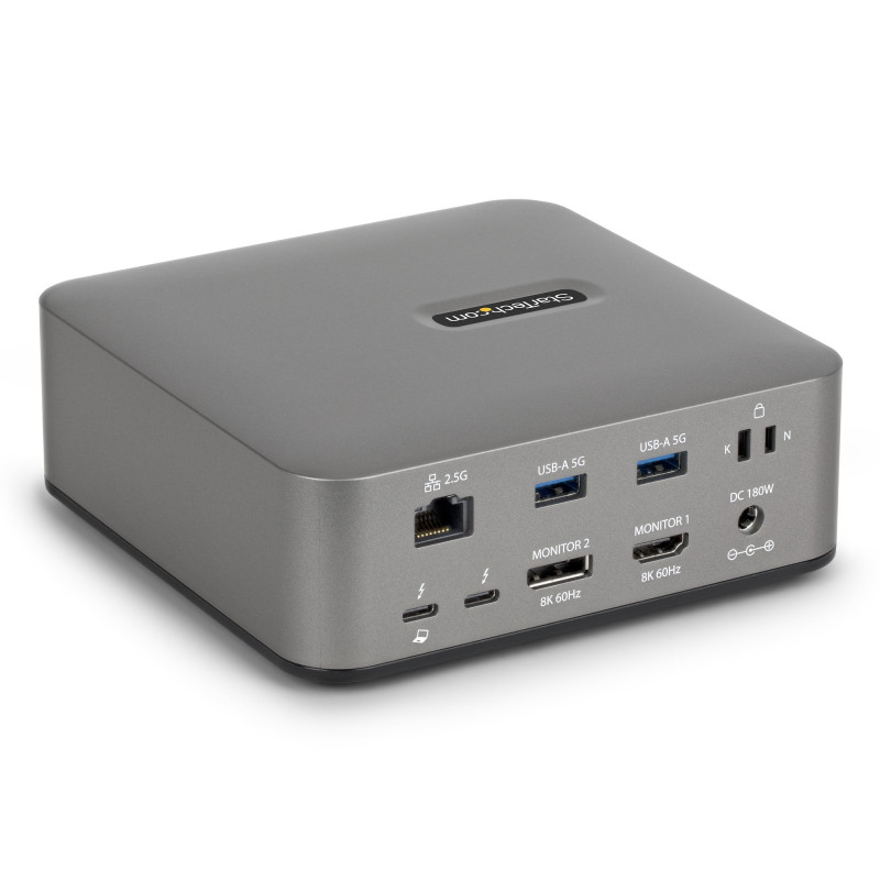 StarTech.com Docking Station Thunderbolt 5 Universale, Hub Multi-Display, 8K 60Hz o 4K 144Hz, Potenza di Banda 120Gbps, PD StarTech.com Docking Station Thunderbolt 5 Universale, Hub Multi-Display, 8K 60Hz o 4K 144Hz, Potenza di Banda 120Gbps, PD