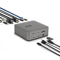 StarTech.com Docking Station Thunderbolt 5 Universale, Hub Multi-Display, 8K 60Hz o 4K 144Hz, Potenza di Banda 120Gbps, PD