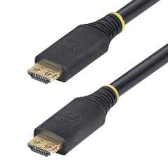 StarTech.com Cavo HDMI attivo ad alta velocità da 15 m con connettori a presa salda, 4K 60 Hz 1440p 144 Hz, HDR10 HDCP 2.2 ARC,