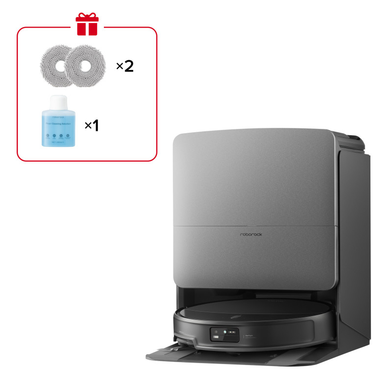 Roborock Saros 20X Robot Aspirapolvere e Lavapavimenti, Aspirazione 36.000 Pa, Supera Ostacoli da 8,8cm, Anti-Groviglio, Evita