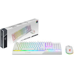 MSI Vigor GK30 Combo White tastiera Mouse incluso Gaming USB QWERTY Italiano Bianco