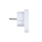 Rivacase PS4100 W00 adattatore per presa di corrente Tipo C (Europlug) Tipo G (UK) Bianco