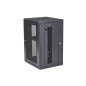 StarTech.com Armadio Rack 19" 18U a Muro - Server Rack 19 pollici a 4 montanti con cerniere - Rack Dati Ventilato con Ripiano
