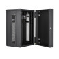 StarTech.com Armadio Rack 19" 18U a Muro - Server Rack 19 pollici a 4 montanti con cerniere - Rack Dati Ventilato con Ripiano