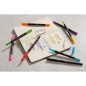 BIC Intensity Dual Tip marcatore Nero, Blu, Verde, Viola, Rosso, Giallo 6 pz