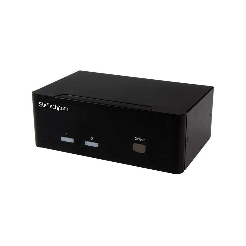 StarTech.com Switch Commutatore a 2 porte - KVM USB 2.0 a doppio VGA con Hub USB a 2 porte e 3,5mm audio