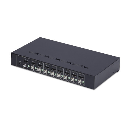 StarTech.com KVM Switch DisplayPort a 8 Porte con Kit Rack da 1U, 4K DP 1.2, hub USB a 4 Porte, Commutazione con Tasti a Scelta