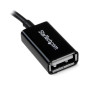 StarTech.com Cavo Adattatore micro USB a USB femmina OTG da viaggio 12cm M/F - Nero StarTech.com Cavo Adattatore micro USB a USB femmina OTG da viaggio 12cm M/F - Nero
