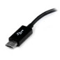 StarTech.com Cavo Adattatore micro USB a USB femmina OTG da viaggio 12cm M/F - Nero StarTech.com Cavo Adattatore micro USB a USB femmina OTG da viaggio 12cm M/F - Nero