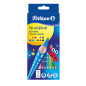 Pelikan 700634 pastello colorato Nero, Blu, Marrone, Verde, Azzurro, Verde chiaro, Arancione, Pesca, Rosa, Rosso, Viola, Giallo