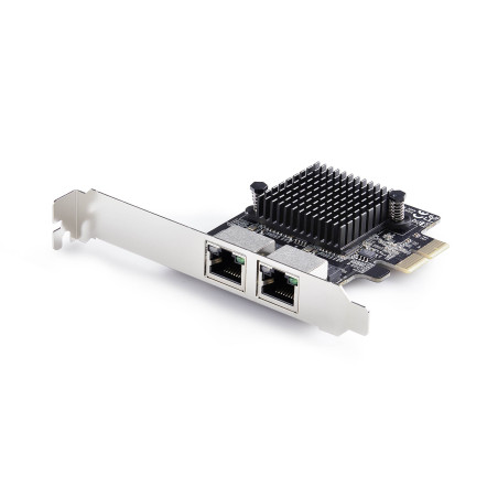 StarTech.com Scheda di Rete PCIe Gigabit a 2 Porte 5G, Interfaccia LAN PCI Express 5G/2,5G/1G/100M/10M, Realtek RTL8126, NIC
