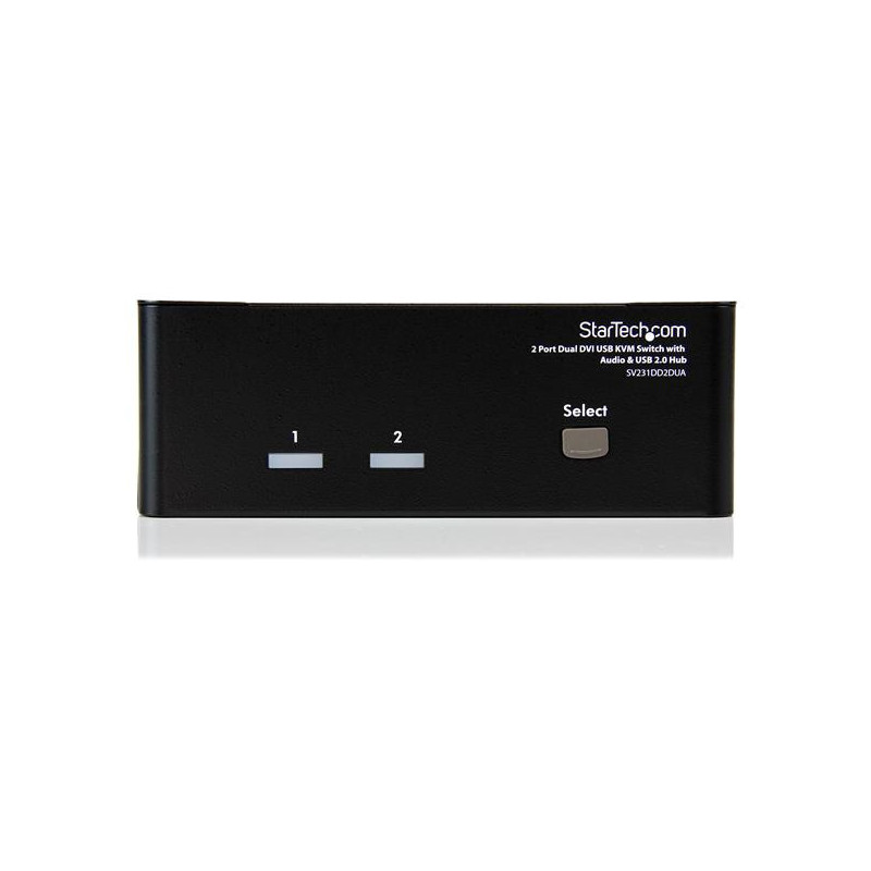 StarTech.com Switch KVM Dual DVI USB 2 porte con audio e hub USB 2.0