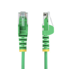 StarTech.com Cavo Ethernet CAT6 Verde da 50cm Patch UTP con Plug RJ45 Antigroviglio e Rilievi di Trazione, Cavo Lan Slim in