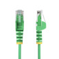 StarTech.com Cavo Ethernet CAT6 Verde da 50cm Patch UTP con Plug RJ45 Antigroviglio e Rilievi di Trazione, Cavo Lan Slim in