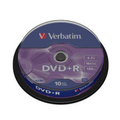 Verbatim DVD+R Matt Silver 4,7 GB 10 pz