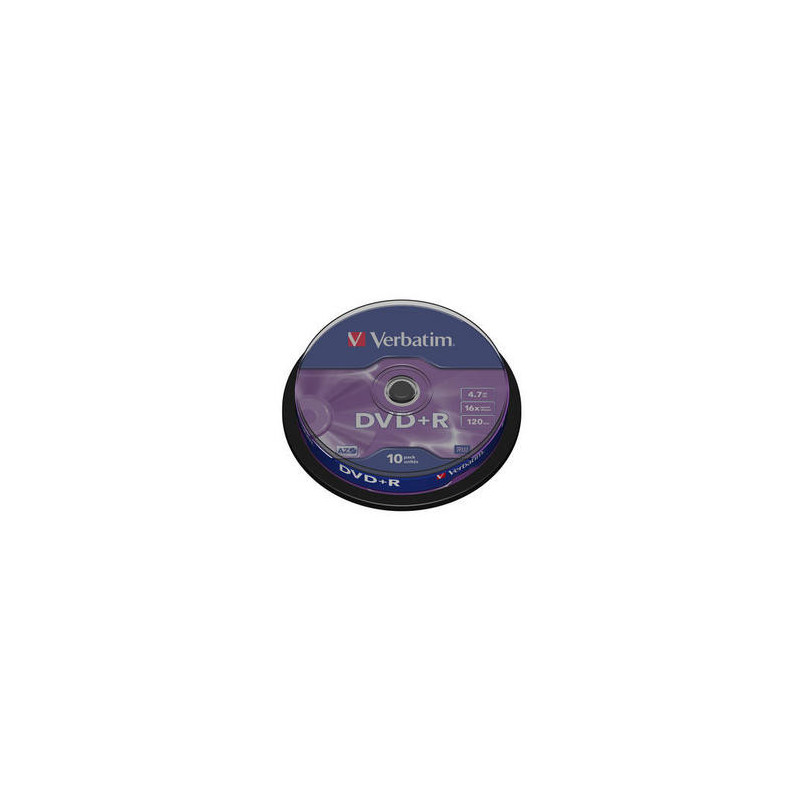 Verbatim DVD+R Matt Silver 4,7 GB 10 pz