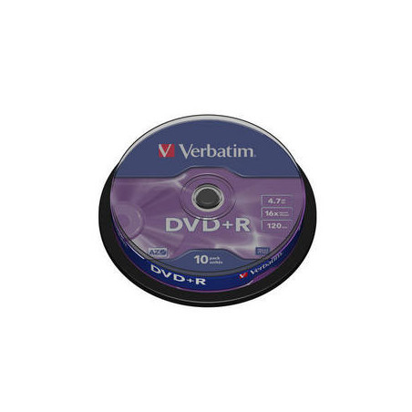 Verbatim DVD+R Matt Silver 4,7 GB 10 pz
