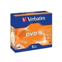 Verbatim DVD-R Matt Silver 4,7 GB 5 pz
