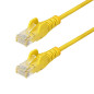 StarTech.com Cavo Ethernet CAT6 Giallo da 1,5m Patch UTP con Plug RJ45 Antigroviglio e Rilievi di Trazione, Cavo Lan Slim in