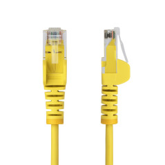 StarTech.com Cavo Ethernet CAT6 Giallo da 1,5m Patch UTP con Plug RJ45 Antigroviglio e Rilievi di Trazione, Cavo Lan Slim in
