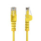 StarTech.com Cavo Ethernet CAT6 Giallo da 1,5m Patch UTP con Plug RJ45 Antigroviglio e Rilievi di Trazione, Cavo Lan Slim in