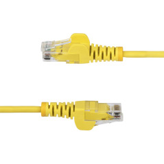 StarTech.com Cavo Ethernet CAT6 Giallo da 1,5m Patch UTP con Plug RJ45 Antigroviglio e Rilievi di Trazione, Cavo Lan Slim in