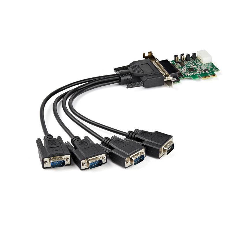 StarTech.com Scheda adattatore seriale PCI Express RS232 a 4 porte - Scheda controller host seriale PCIe RS232 - PCIe a seriale