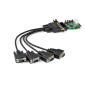 StarTech.com Scheda adattatore seriale PCI Express RS232 a 4 porte - Scheda controller host seriale PCIe RS232 - PCIe a seriale