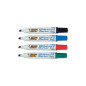 BIC Velleda Whiteboard Marker 1701 evidenziatore 4 pz Tipo di punta Nero, Blu, Verde, Rosso