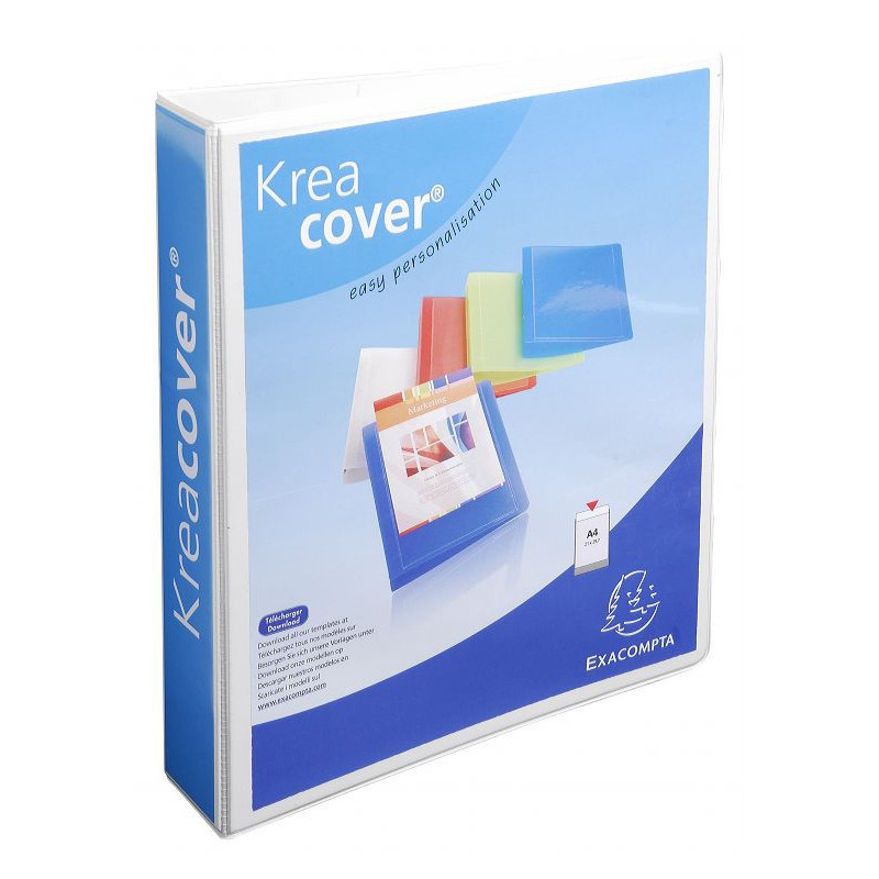 Exacompta 51845E raccoglitore ad anelli A4 Bianco