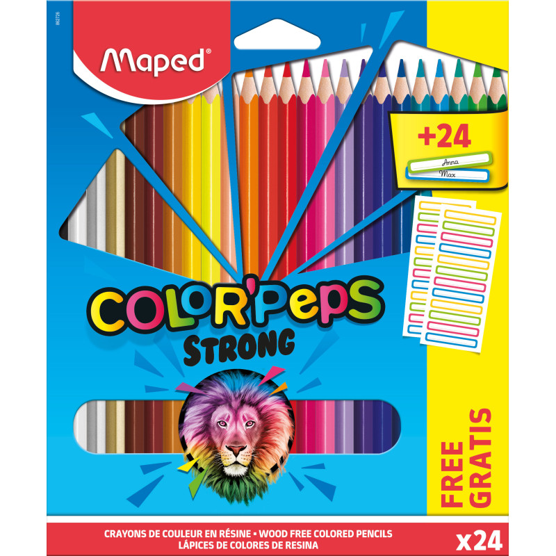 Maped Color’Peps 862726 pastello colorato Multicolore 24 pz