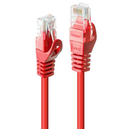 Lindy 48187 cavo di rete Rosso 10 m Cat6 U UTP (UTP)