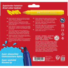 Faber-Castell Jumbo marcatore Multicolore 12 pz