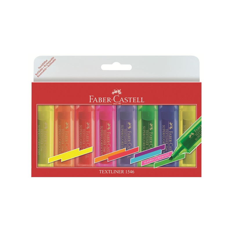 Faber-Castell TEXTLINER evidenziatore 8 pz Multi