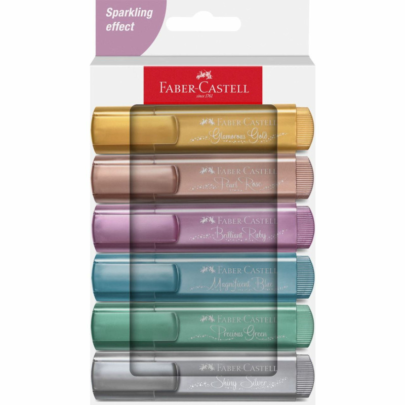Faber-Castell 254676 evidenziatore 6 pz Colori assortiti