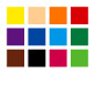 Staedtler 128 Nero, Blu, Bordeaux, Marrone, Verde, Azzurro, Verde chiaro, Arancione, Pesca, Rosso, Viola, Giallo 12 pz