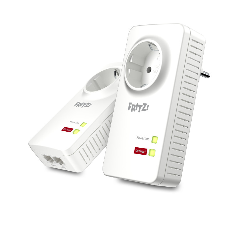 Powerline FRITZ! 1220 Set INT 1200 Mbit/s Collegamento ethernet LAN Bianco 2 pz