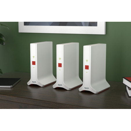 Mesh Set FRITZ! 4200 3-pack Edition Inter Dual-band (2.4 GHz/5 GHz) Wi-Fi 6E (802.11ax) Rosso, Bianco 2x2/4x4