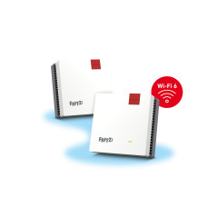 Mesh Set FRITZMESH SET 1600 2-PACK EDITION INTERNATIONAL Dual-band (2.4 GHz 5 GHz) Wi-Fi 6 (802.11ax) Rosso, Bianco Interno