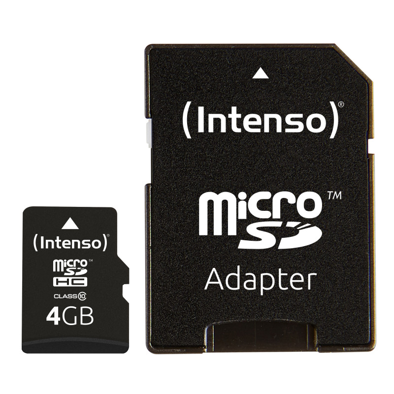 Intenso 4GB MicroSDHC Classe 10 Intenso 4GB MicroSDHC Classe 10