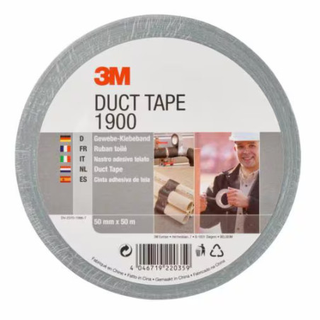3M 1900S50 50 m Gomma sintetica Argento
