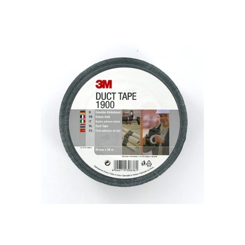 3M 7000071798 nastro adesivo Adatto per uso interno 50 m Tessuto Nero 3M 7000071798 nastro adesivo Adatto per uso interno 50 m Tessuto Nero