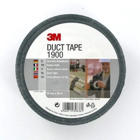 3M 7000071798 nastro adesivo Adatto per uso interno 50 m Tessuto Nero