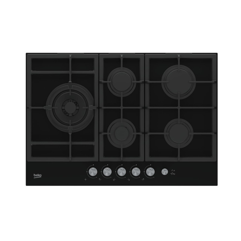 Beko HILL 75235 S piano cottura Nero Da incasso 75 cm Gas 5 Fornello(i) Beko HILL 75235 S piano cottura Nero Da incasso 75 cm Gas 5 Fornello(i)