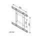 ROLINE 17.03.1106 Supporti a parete per TV Soffitto Argento