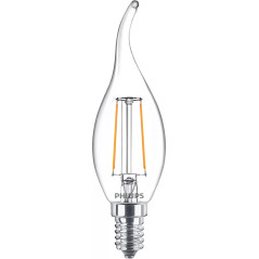Philips Lampadina candela trasparente a filamento 25 W BA35 E14
