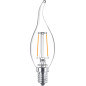 Philips Lampadina candela trasparente a filamento 25 W BA35 E14 Philips Lampadina candela trasparente a filamento 25 W BA35 E14